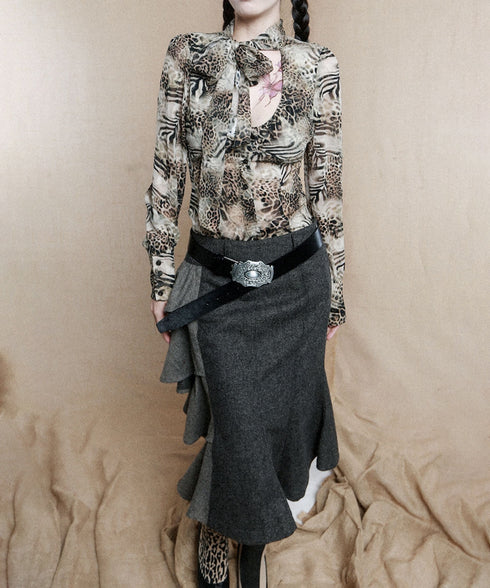 Back Tiered Skirt